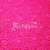 Sassy Stretch Lace Nylon Spandex Fabric - Multiple Colors, Floral Lace, 58/60" Width (1 Yard)