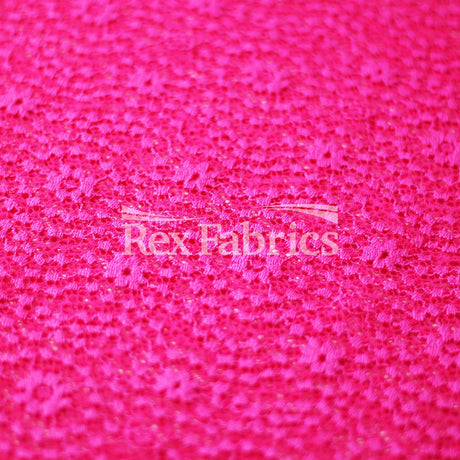 Sassy Stretch Lace Nylon Spandex Fabric - Multiple Colors, Floral Lace, 58/60" Width (1 Yard)