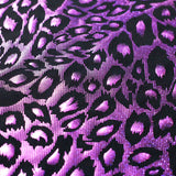 Krazy Kat Nylon Spandex Fabric - Silver Black, Fuchsia Black, Hologram Leopard Print, 58-60" Width (1 Yard)