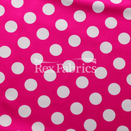 E-Z Dots Matte Nylon Spandex Fabric - Multicolor Polka Dots, 58/60" Width (1 Yard)