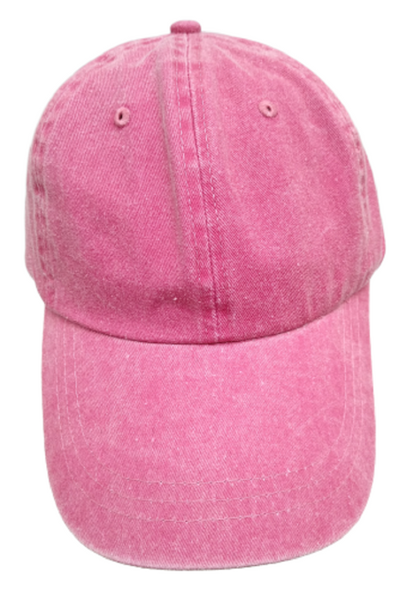 Mega Cap Cotton Twill Cap - Fuchsia, Low Profile, Unstructured, Six Panel (1 Cap)