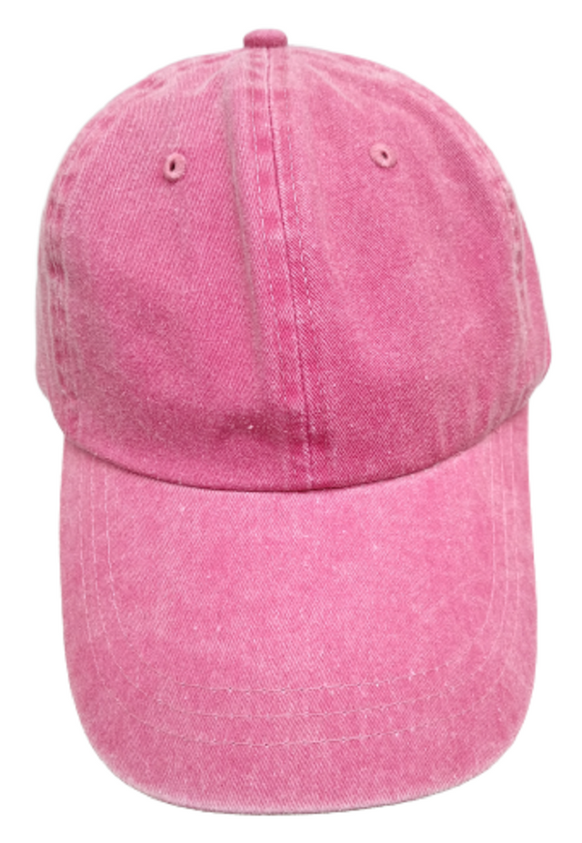 Mega Cap Cotton Twill Cap - Fuchsia, Low Profile, Unstructured, Six Panel (1 Cap)