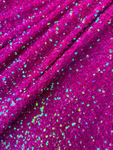 Sequin on Velvet Stretch Fabric