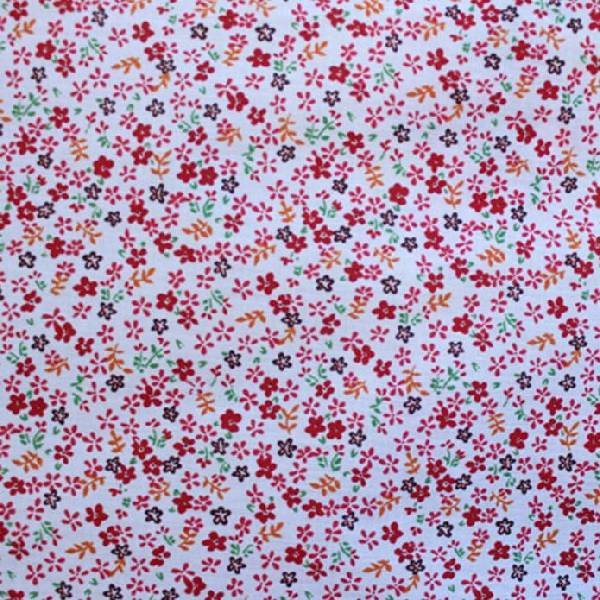 Mini Daisy Floral Poly Cotton Fabric - Fuchsia, Purple, Red, Royal Blue Mini Daisy Floral, 58/60" Width