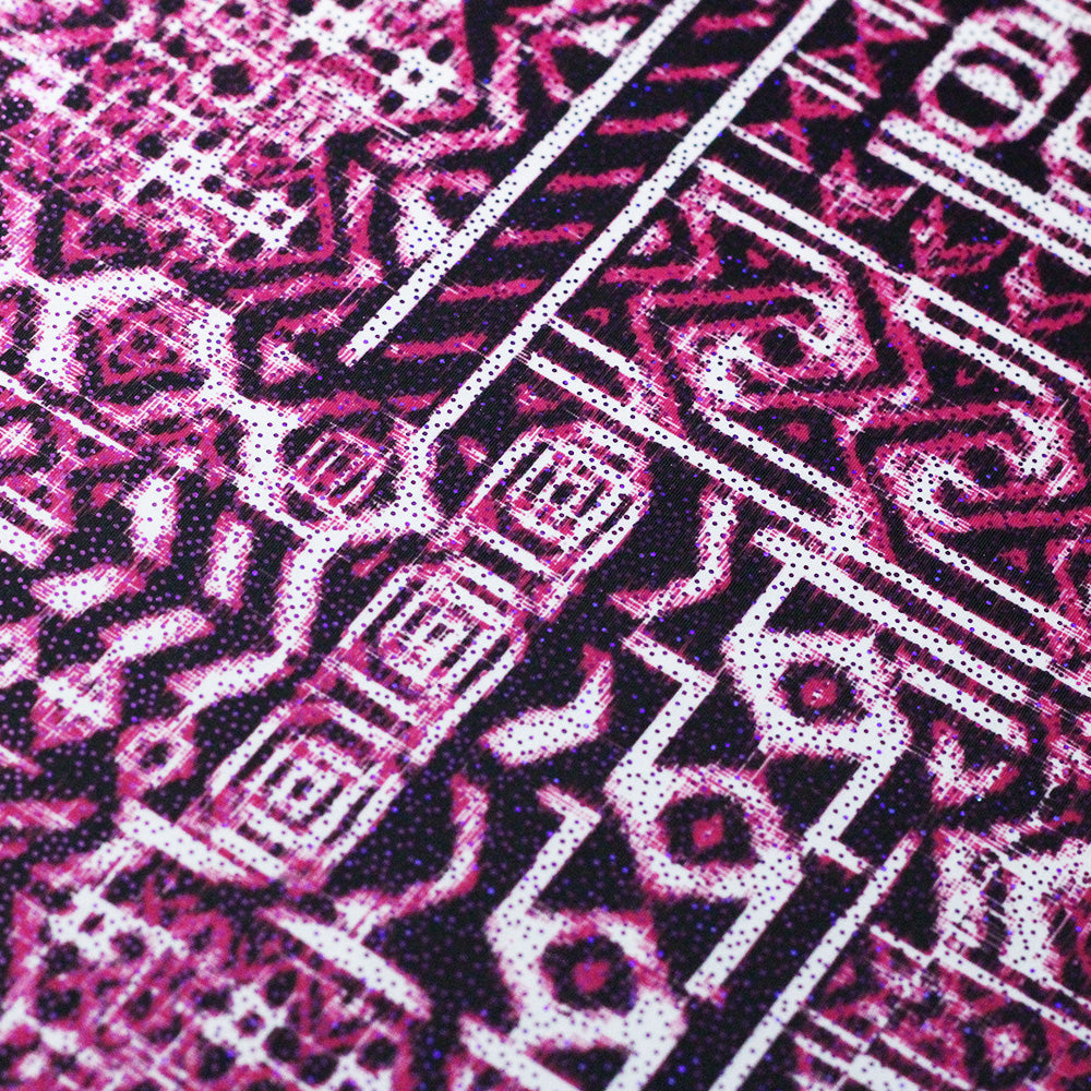 Ethnic Kat Polyester Spandex Fabric - Assorted Colors, African Tribal Print, 58/60" Width (1 Yard)