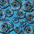 Swim Knit Full Bloom Nylon Spandex Floral