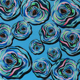 Swim Knit Full Bloom Nylon Spandex Floral