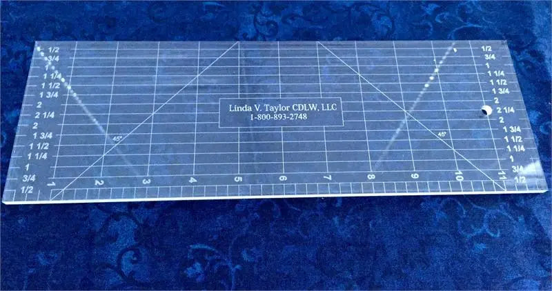 Acrylic Ruler Template 12 x 4