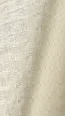 1 Yard Ivory Interwoven Squares Linen Soft Home Decor Fabric 56" Width