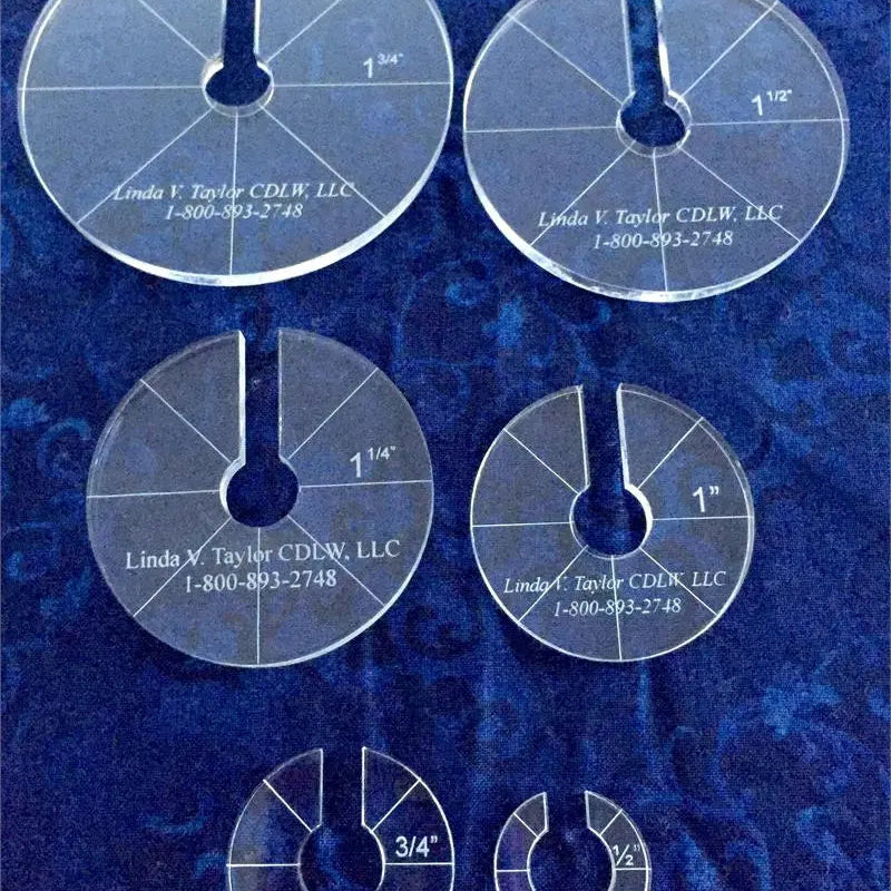 Acrylic Crosshatch Circle Template Set