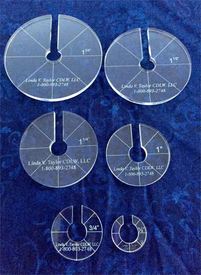 Acrylic Crosshatch Circle Template Set