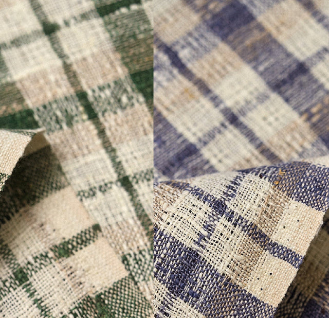 Linen Rustic Plaid Mesh