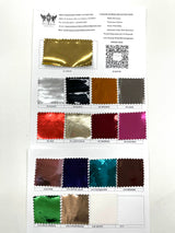 Chrome Mirror Reflective Vinyl Fabric - Mirror Reflective Finish, 54" Width (1 Yard)