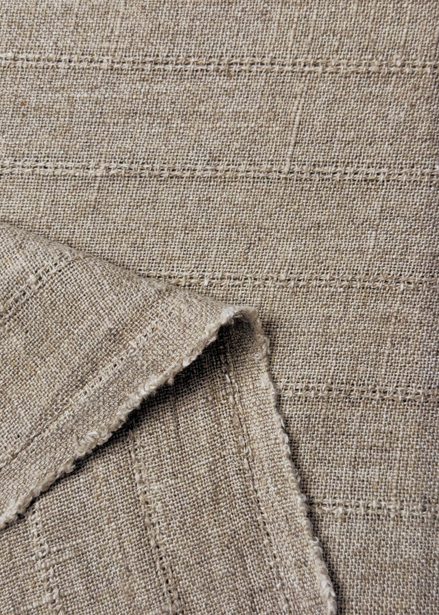 Linen Stitch Stripe Jacquard Natural