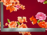 1 Yard Techno Crepe Knit Fabric Floral Design Soft Stretch 60 Inch Width