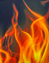 Flame Print Polyester Spandex Fabric - Flame Print, 58/60" Width (1 Yard)