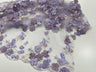 Multi Color 3D Floral Daisy Design Embroider Lace Fabric - Multi Color Floral Embroidery, 54" Width (1 Yard)