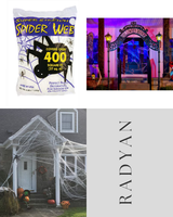 Fun World 400 Sq Ft Super Stretch Spider Web