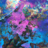 Foil Printed Spandex Funky Clouds