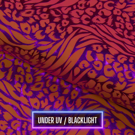 Hologram Leopard Spandex Fabric