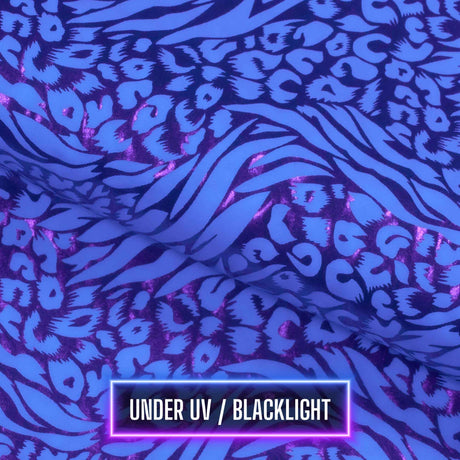 Hologram Leopard Spandex Fabric