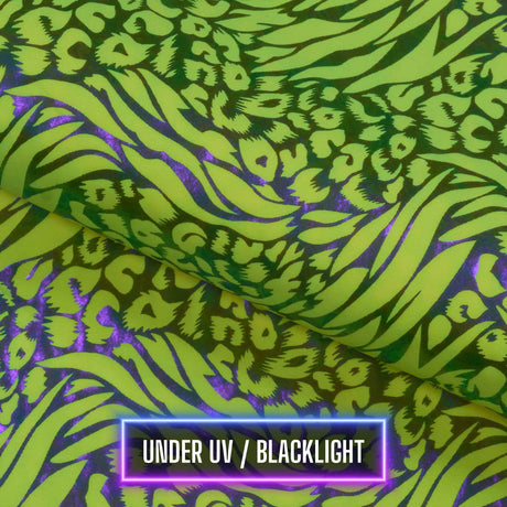 Hologram Leopard Spandex Fabric