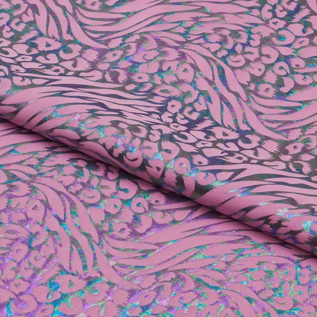 Hologram Leopard Spandex Fabric