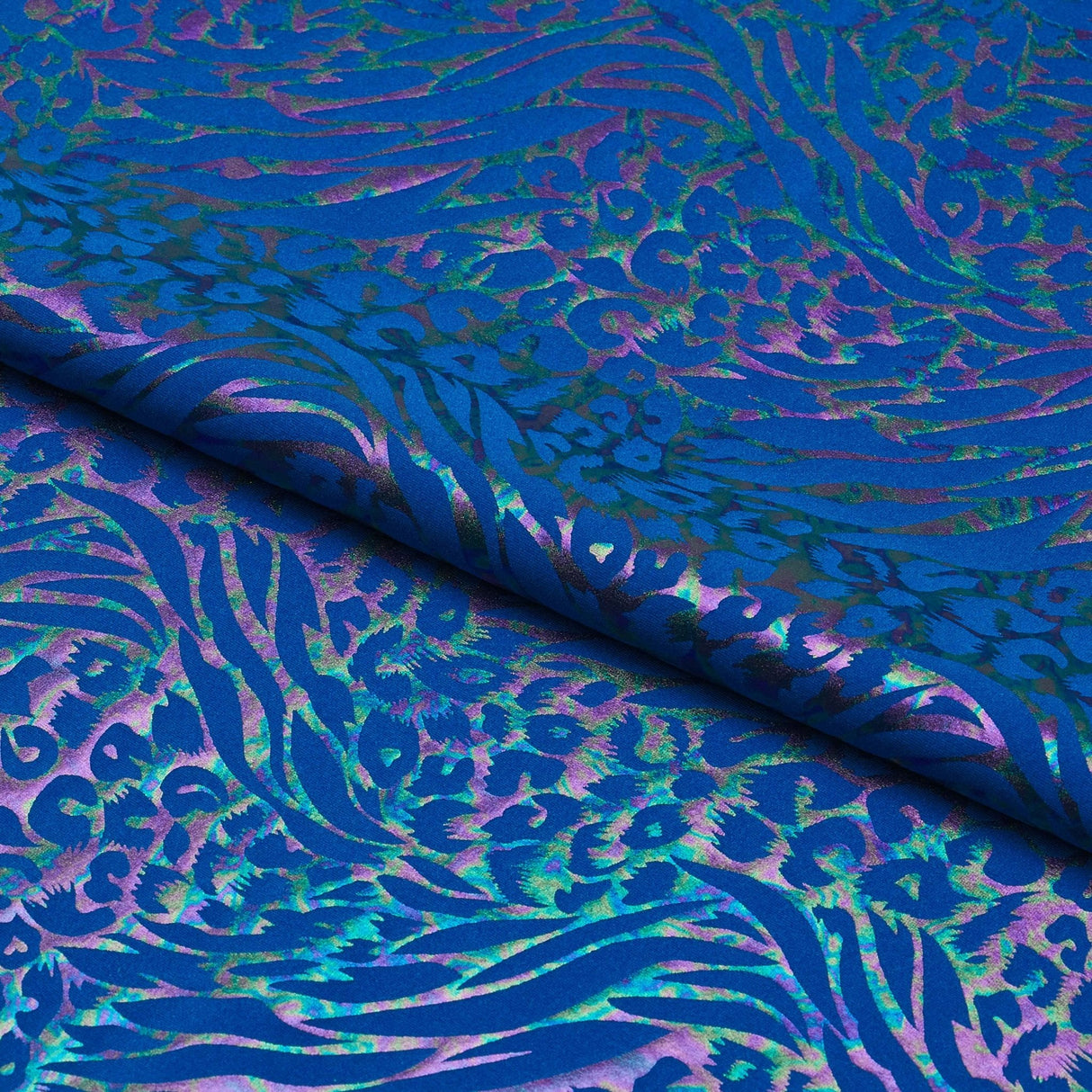 Hologram Leopard Spandex Fabric