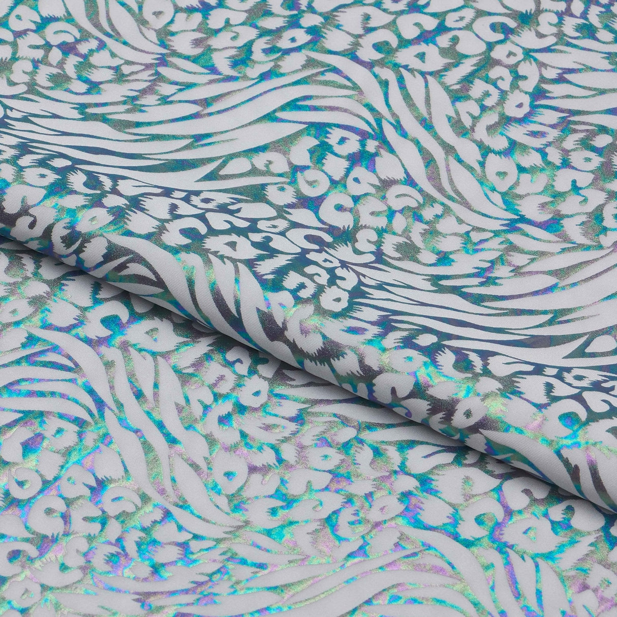 Hologram Leopard Spandex Fabric