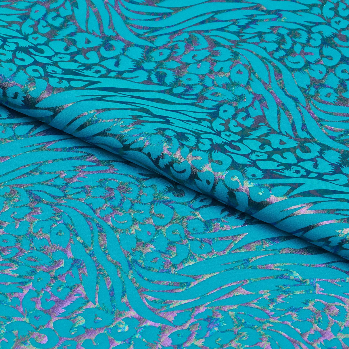 Hologram Leopard Spandex Fabric