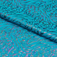 Funky Leopard Hologram Spandex Fabric - Leopard And Tiger Stripe Oil Slick Foil, 56/58" Width (1 Yard)