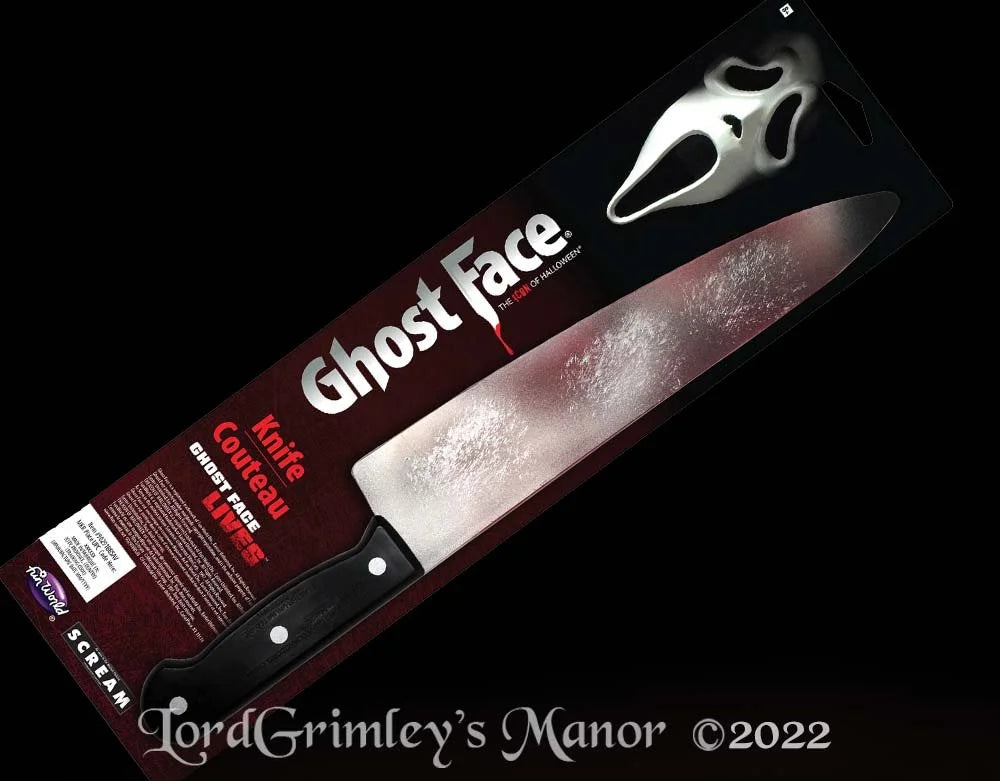15" Scream Ghost Face Bloody Butcher Knife