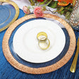 Glass Charger Plate 13" Rose Pink Flare