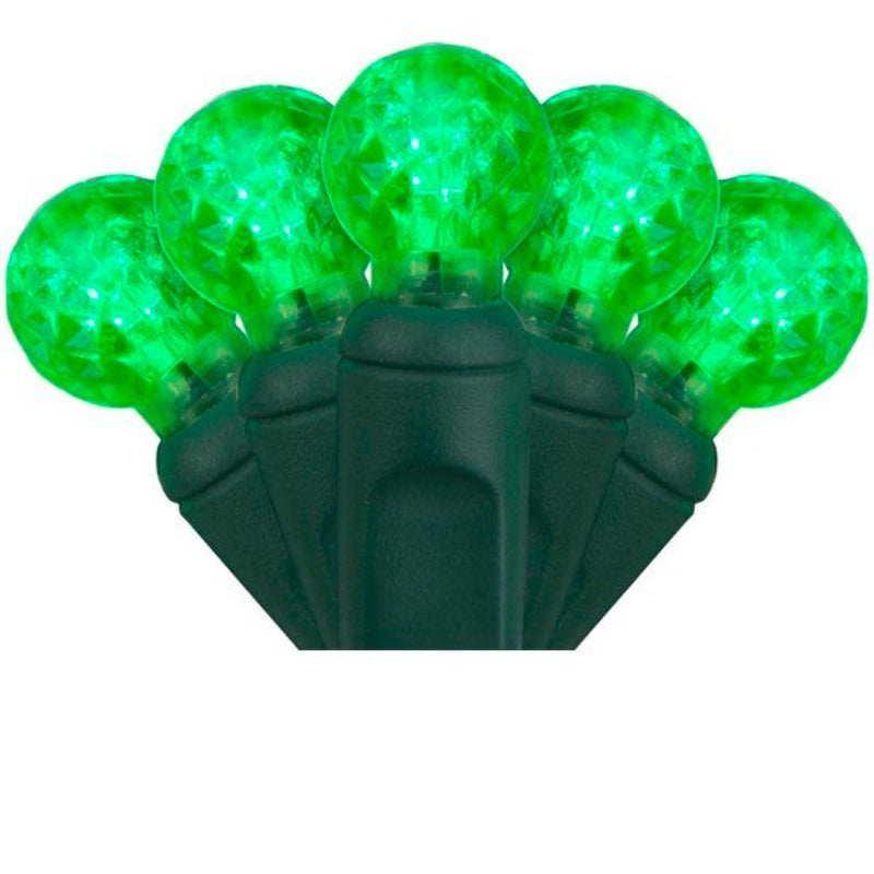 G12 70L 4" Spacing – Green LED String Lights