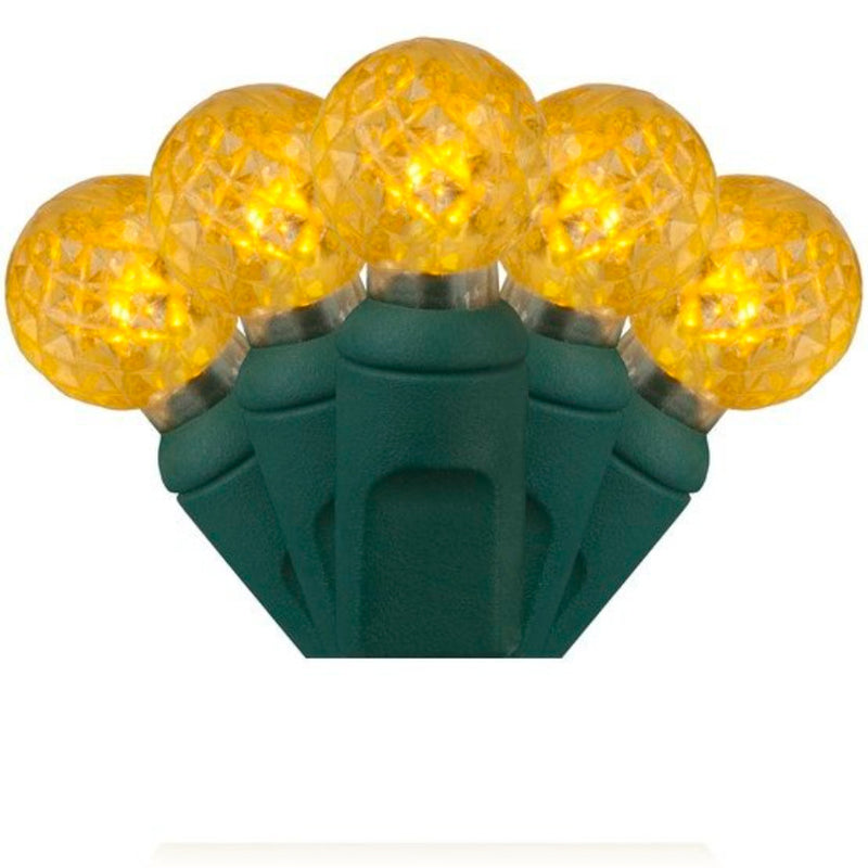 Festive G12 Yellow Light Strand – 70 LEDs 4” Spacing Christmas & Event Lighting