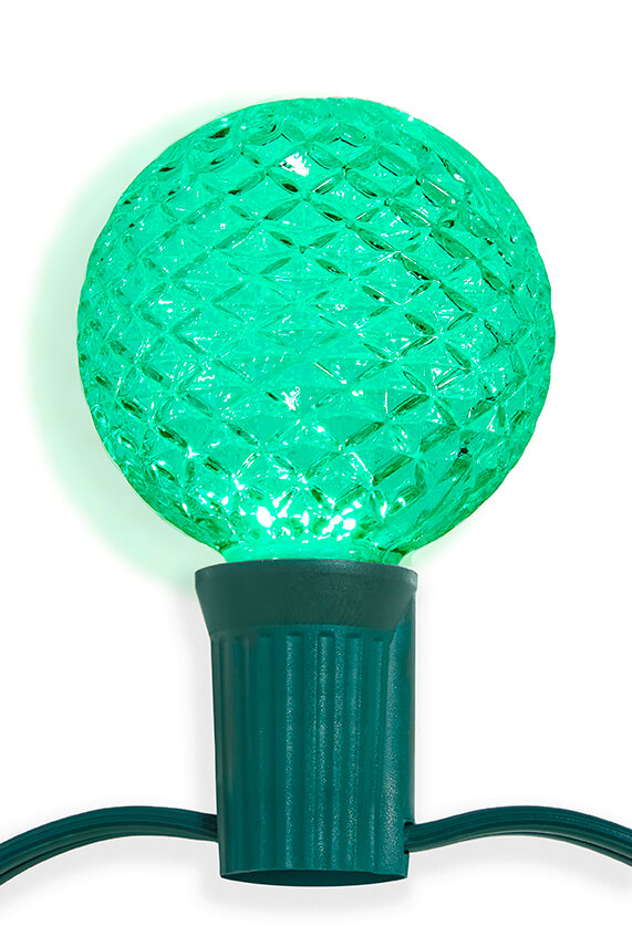 G50 Wonderful LED SMD Bulb (25 bulbs/bag) - Faceted, Green
