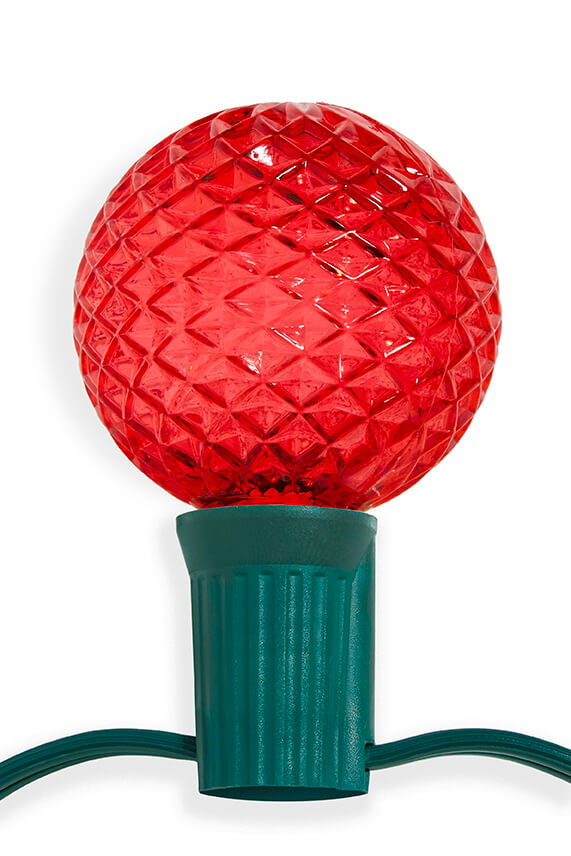 G50 Wonderful LED SMD Bulb (25 bulbs/bag) - Faceted, Red