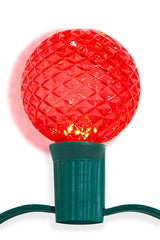 G50 Wonderful LED SMD Bulb (25 bulbs/bag) - Faceted, Red