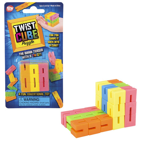 Twist Cube Brain Teaser (1.5")