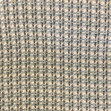 Galvan Chenille With Metallic Yarn Fabric - Multicolored Square Woven Pattern, 54" Width (1 Yard)