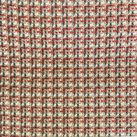 Galvan Chenille With Metallic Yarn Fabric - Multicolored Square Woven Pattern, 54" Width (1 Yard)