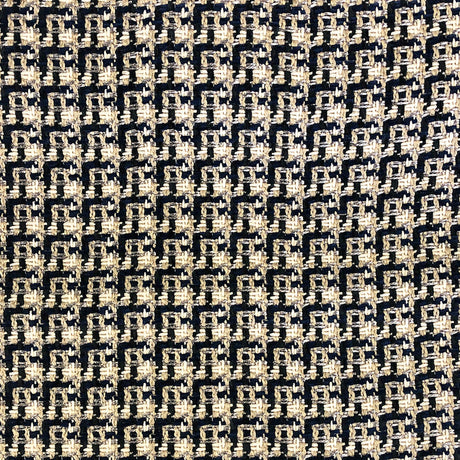 Galvan Chenille With Metallic Yarn Fabric - Multicolored Square Woven Pattern, 54" Width (1 Yard)