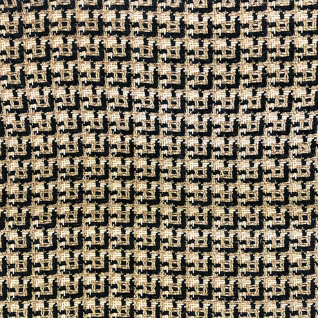 Galvan Chenille With Metallic Yarn Fabric - Multicolored Square Woven Pattern, 54" Width (1 Yard)