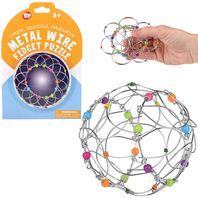 Metal Wire Fidget Puzzle 4" (1 DZ)