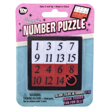 Number Slide Puzzle (24 Pc Display)