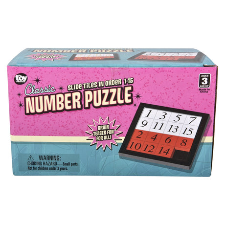 Number Slide Puzzle (24 Pc Display)