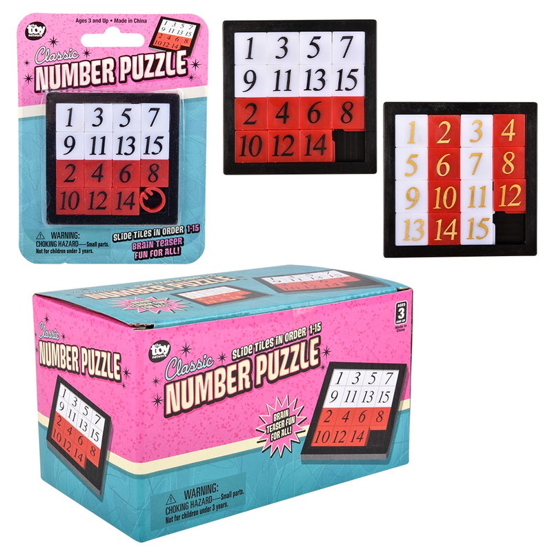 Number Slide Puzzle (24 Pc Display)