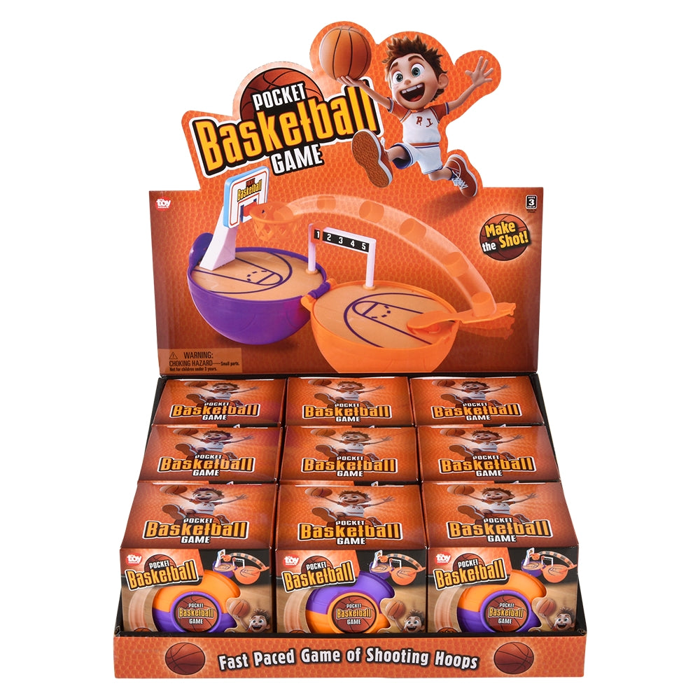 Pocket Ball Basketball Game (9 Ct Display)