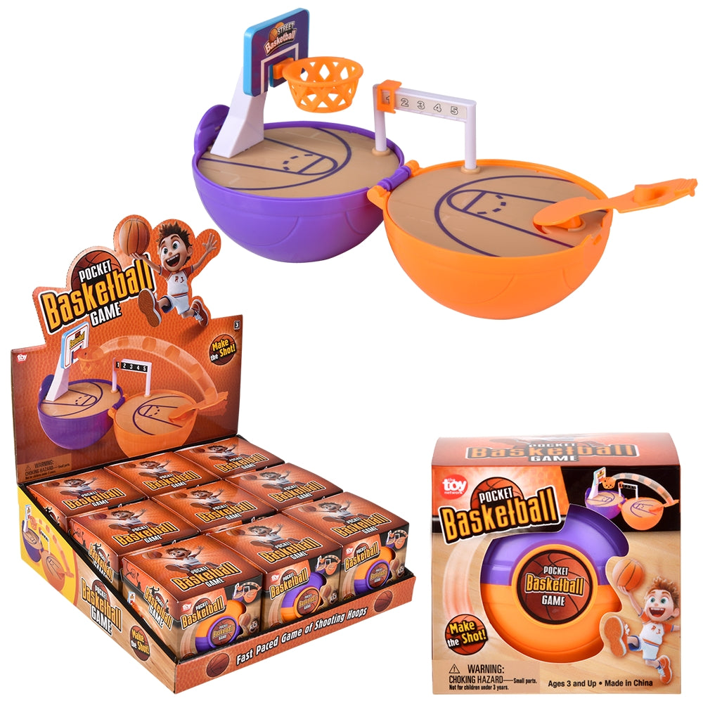 Pocket Ball Basketball Game (9 Ct Display)
