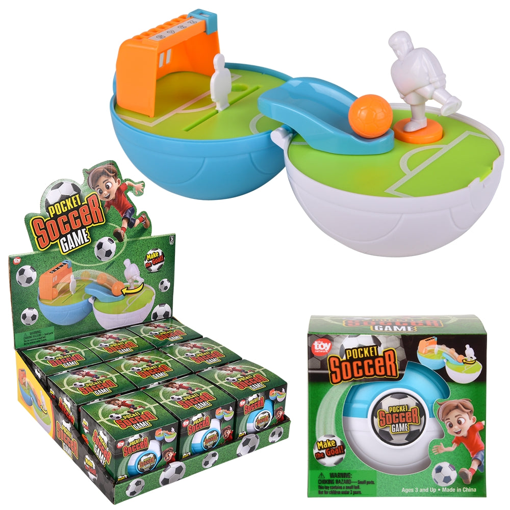 Pocket Ball Soccer Game (9 Pack Display)